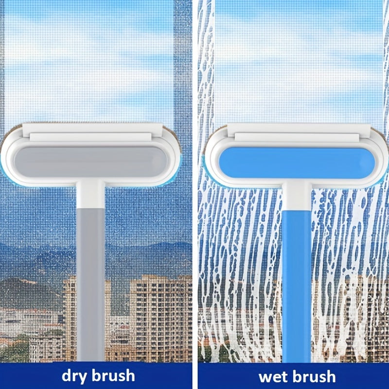 Multi-functional Window Cleaning Brush And Mini Pet Hair Remover, Professional Window Cleaning Tool For Home Use